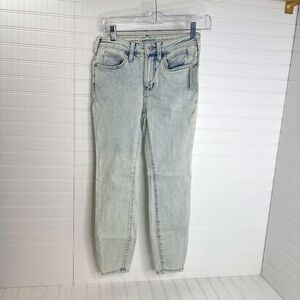 NWT Pilcro and the Letterpress High Rise Denim Legging Petite 26 Ankle